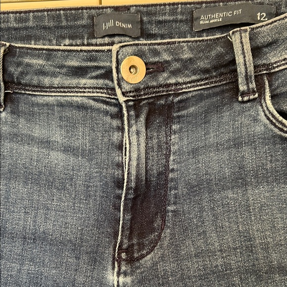 J. Jill authentic fit slim ankle Jeans size 12P - Picture 4 of 8